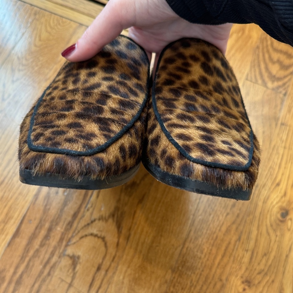 Frame Ponyhair Leopard Print Loafers - Picture 4 of 6
